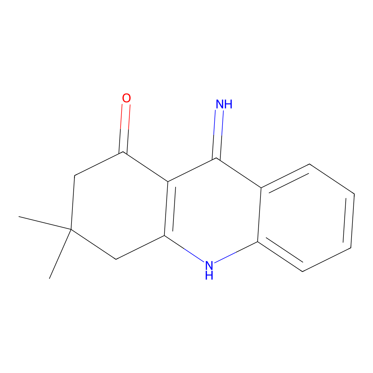 9-Amino-3,3-dimethyl-3,4-dihydro-1(2H)-acridinone molecular structure, CAS 130186-64-0