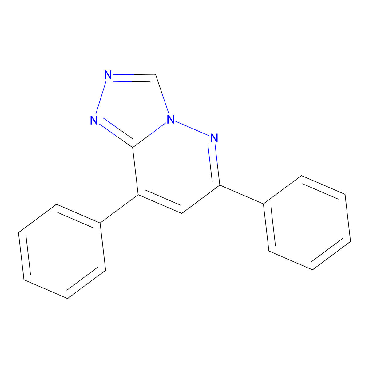 1,2,4-Triazolo(4,3-b)pyridazine, 6,8-diphenyl- molecular structure, CAS 130187-53-0