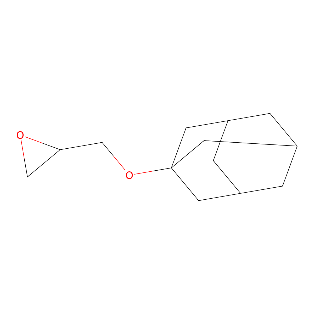 2-[(1-Adamantyloxy)methyl]oxirane molecular structure, CAS 130187-71-2