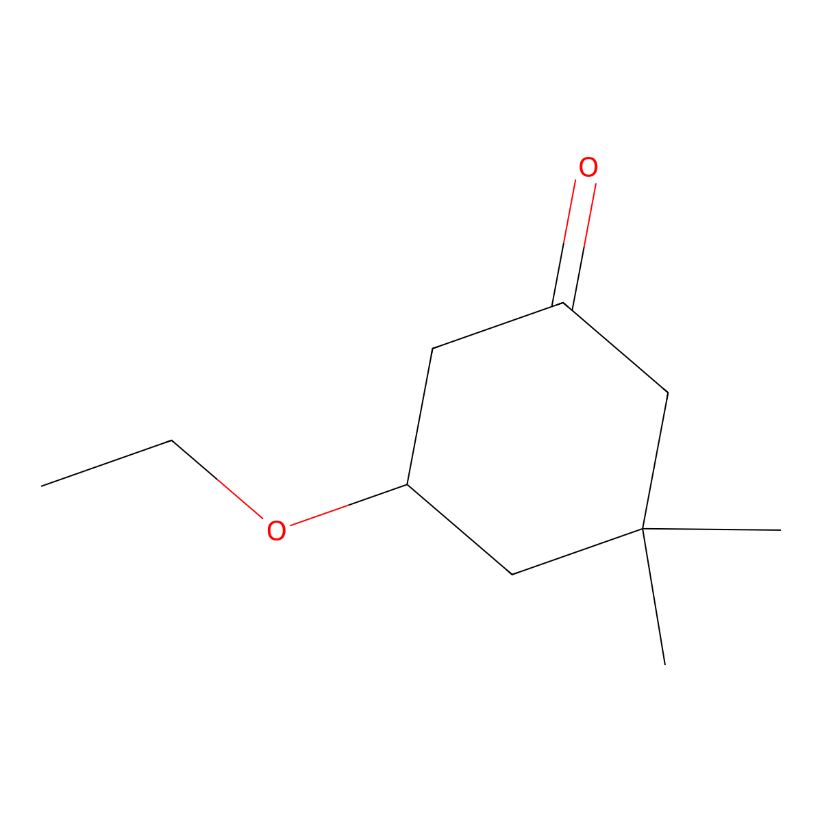 5-Ethoxy-3,3-dimethylcyclohexanone molecular structure, CAS 13019-14-2
