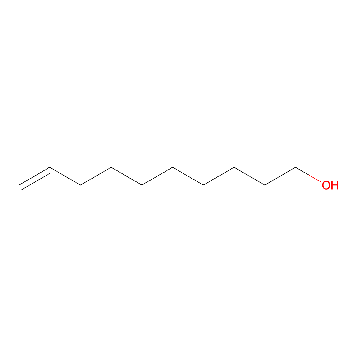 9-Decen-1-ol molecular structure, CAS 13019-22-2