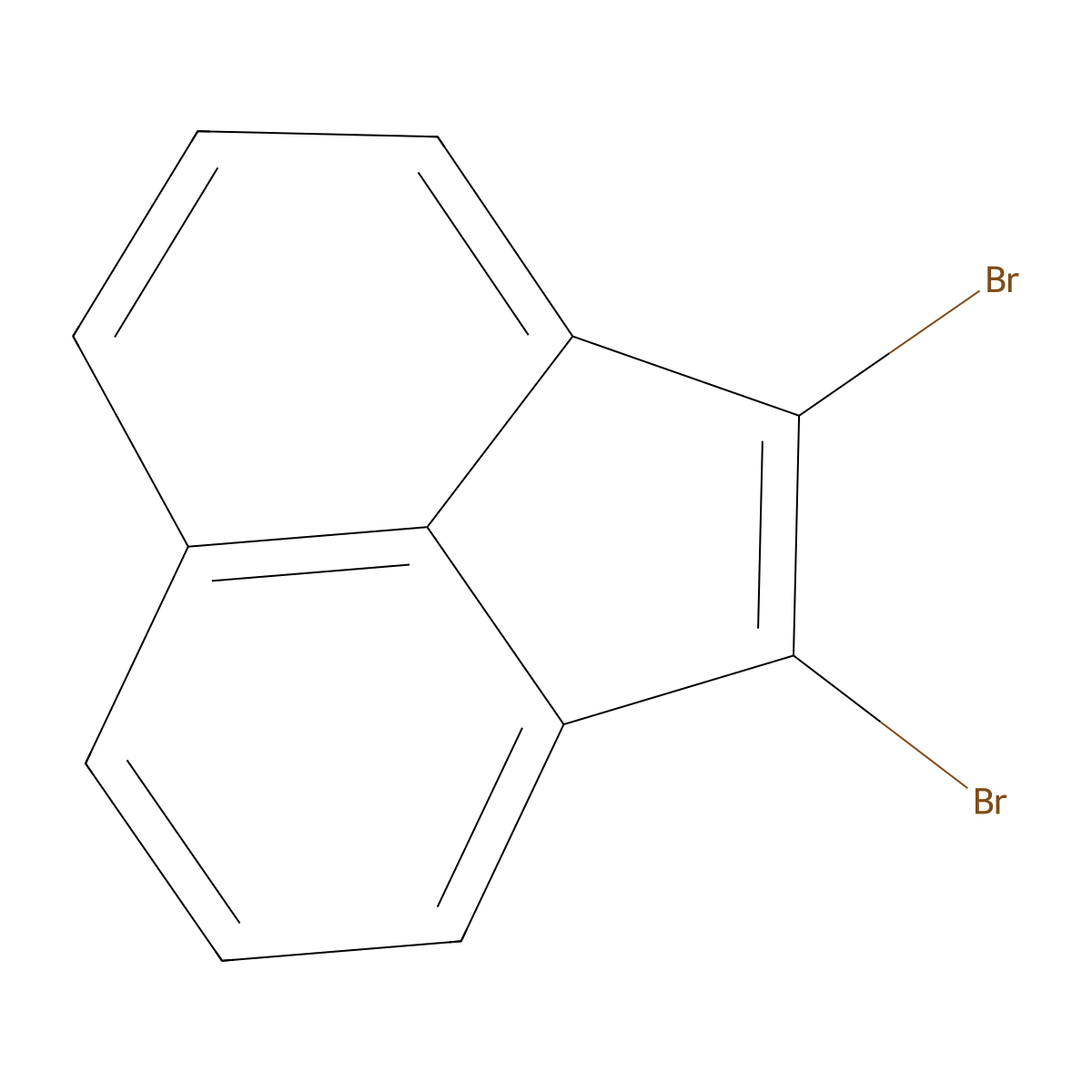 1,2-Dibromoacenaphthylene molecular structure, CAS 13019-33-5