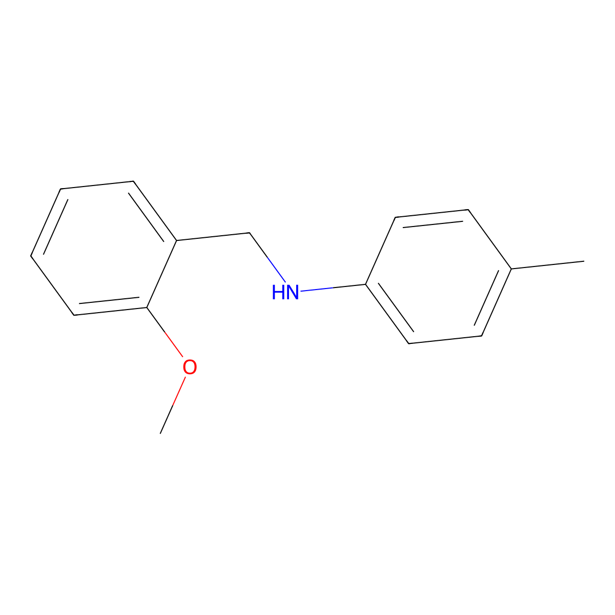 N-[(2-methoxyphenyl)methyl]-4-methylaniline molecular structure, CAS 130191-24-1