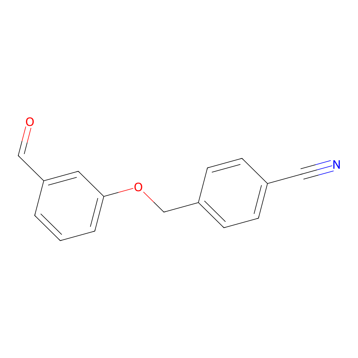 4-[(3-Formylphenoxy)methyl]benzonitrile molecular structure, CAS 130205-10-6