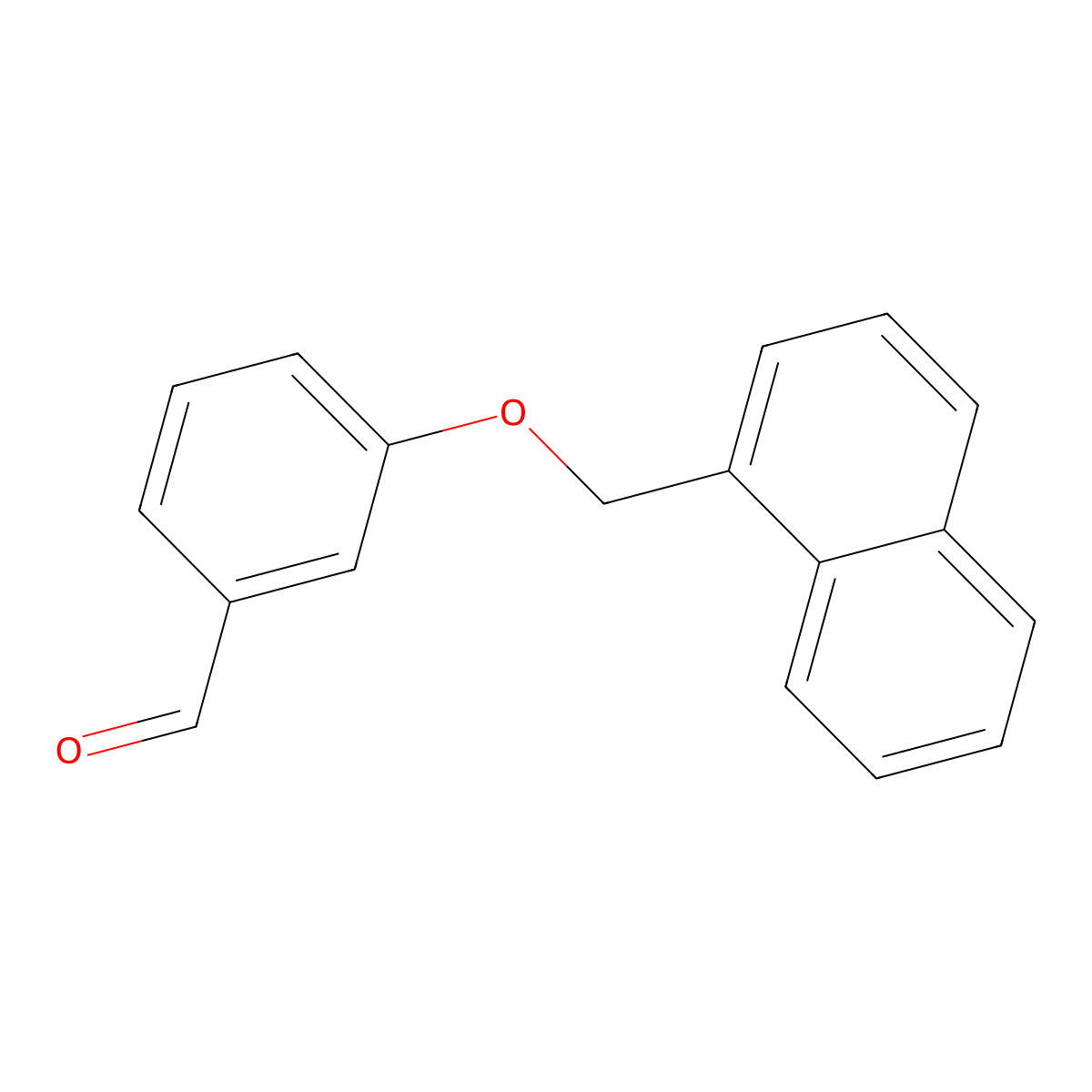 3-(Naphthalen-1-ylmethoxy)benzaldehyde molecular structure, CAS 130205-11-7