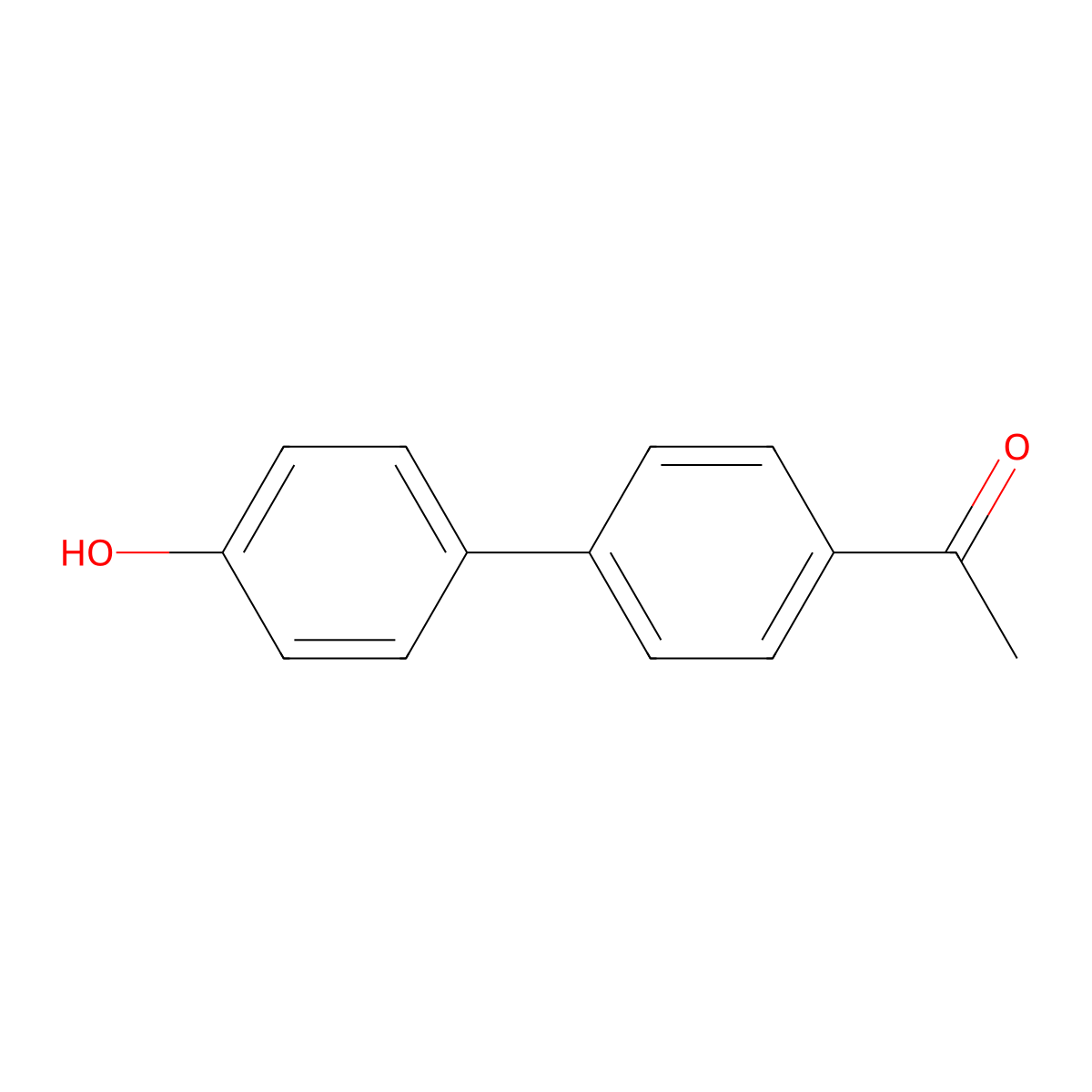 4-(4-Acetylphenyl)phenol molecular structure, CAS 13021-17-5