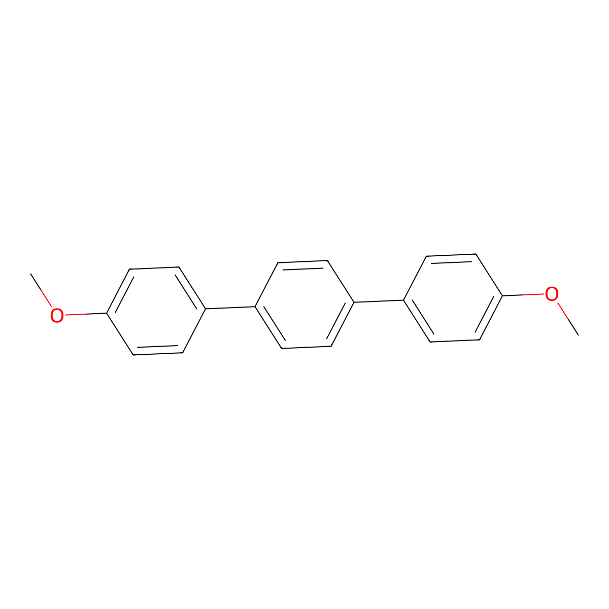 4,4''-Dimethoxy-1,1':4',1''-terphenyl molecular structure, CAS 13021-19-7