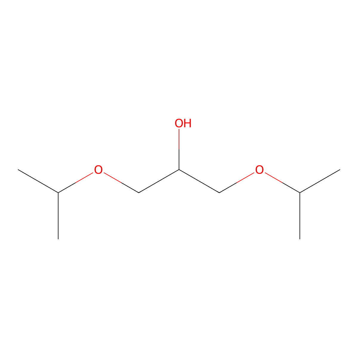 1,3-Bis(1-methylethoxy)-2-propanol molecular structure, CAS 13021-54-0