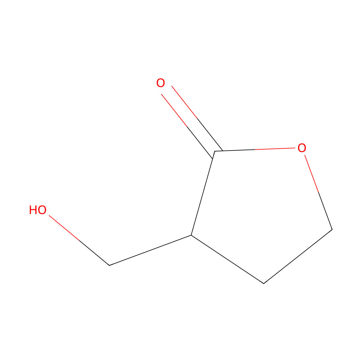 (3S)-3-(Hydroxymethyl)oxolan-2-one molecular structure, CAS 130215-39-3