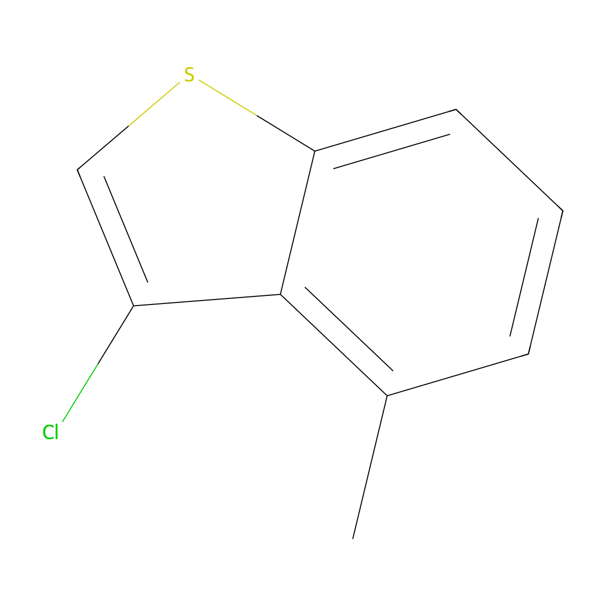 3-Chloro-4-methylbenzo[b]thiophene molecular structure, CAS 130219-79-3