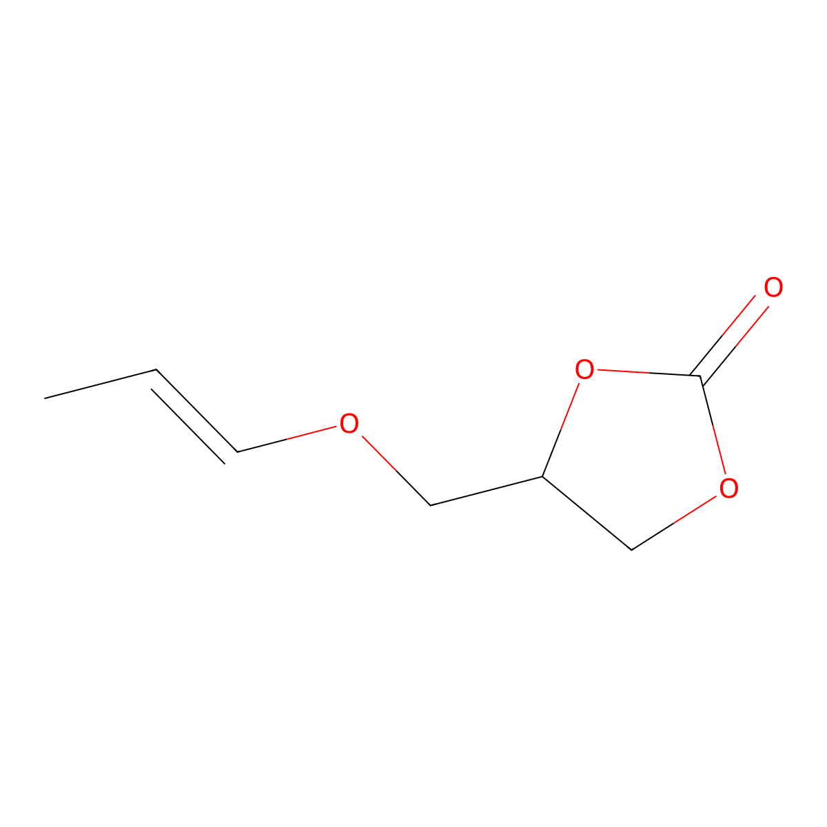 4-(Prop-1-enoxymethyl)-1,3-dioxolan-2-one molecular structure, CAS 130221-78-2