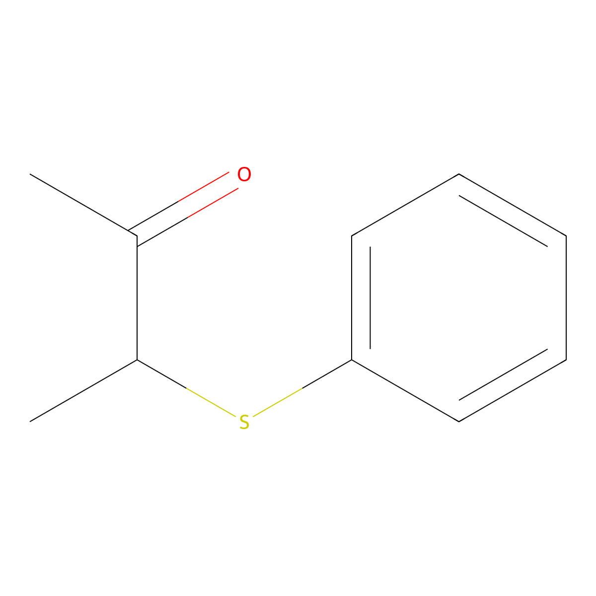 2-Butanone, 3-(phenylthio)- molecular structure, CAS 13023-53-5