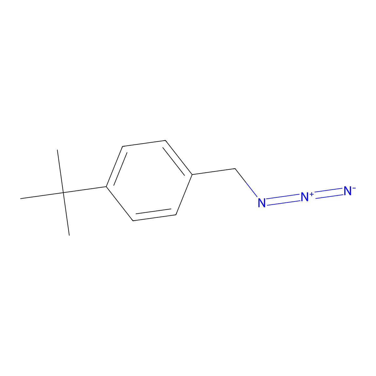 1-(Azidomethyl)-4-tert-butylbenzene molecular structure, CAS 130231-58-2