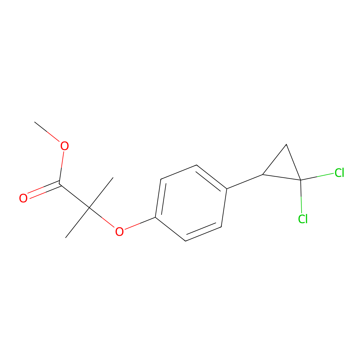 Ciprofibrate Impurity D molecular structure, CAS 130232-51-8