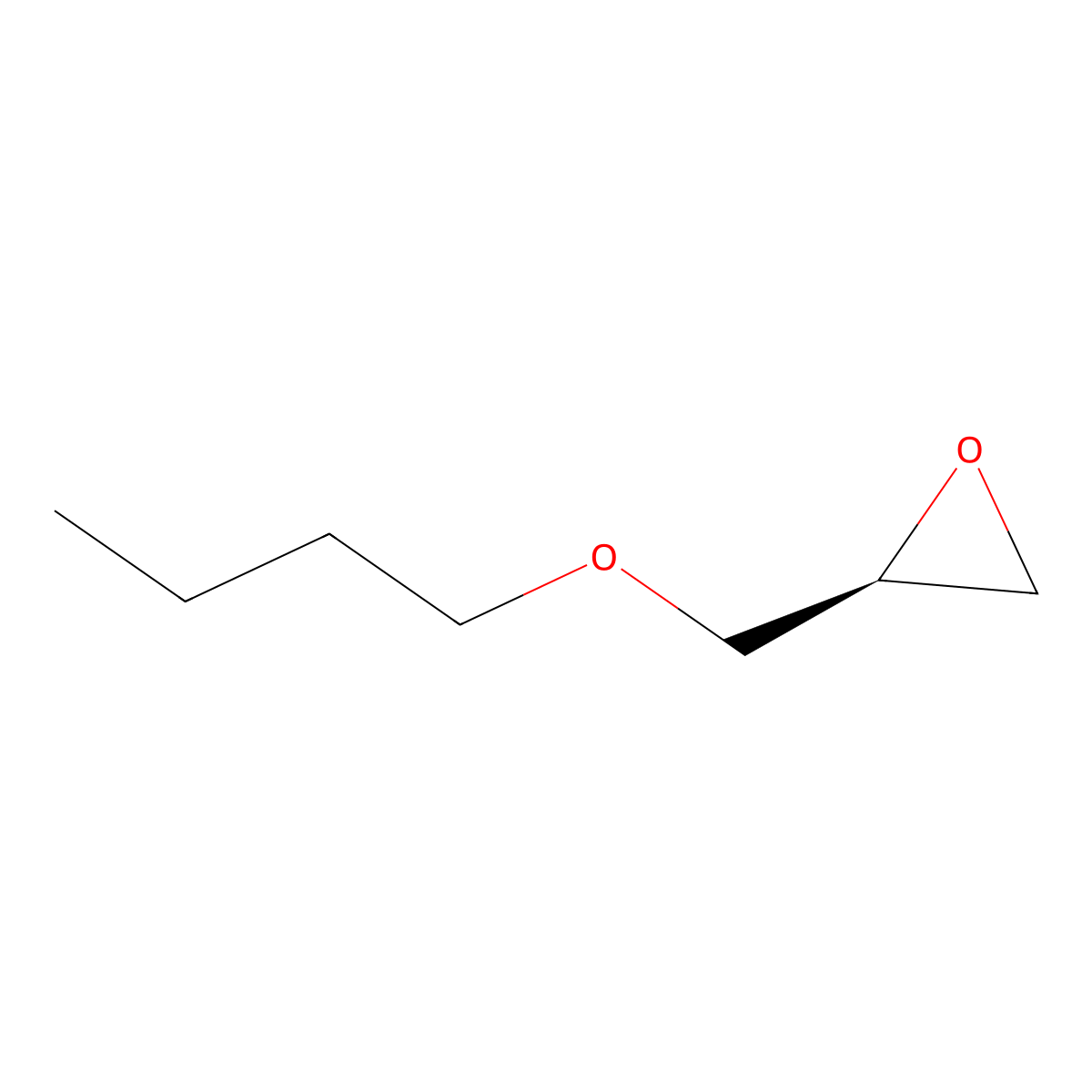 Butyl glycidyl ether, (-)- molecular structure, CAS 130232-96-1