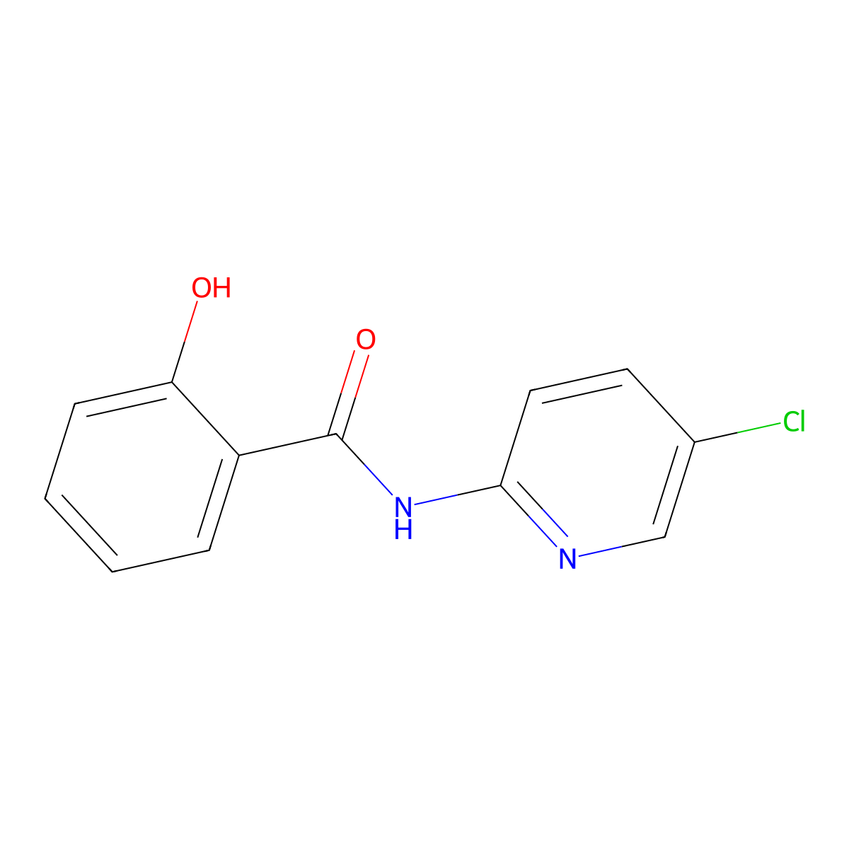 N-(5-chloropyridin-2-yl)-2-hydroxybenzamide molecular structure, CAS 130234-74-1