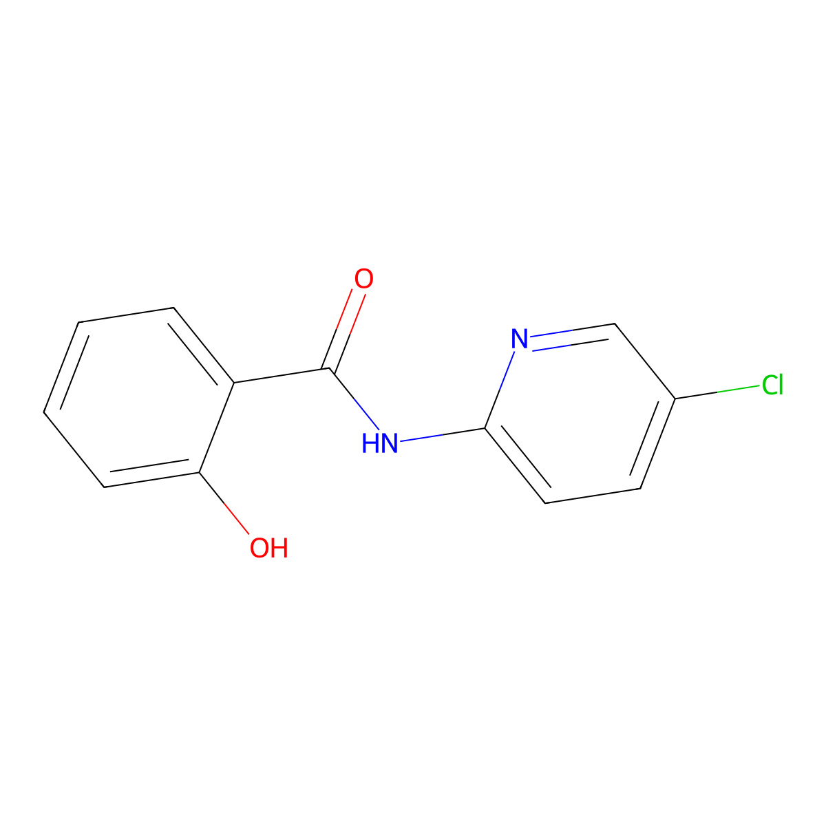 N-(5-chloropyridin-2-yl)-2-hydroxybenzamide molecular structure, CAS 130234-74-1