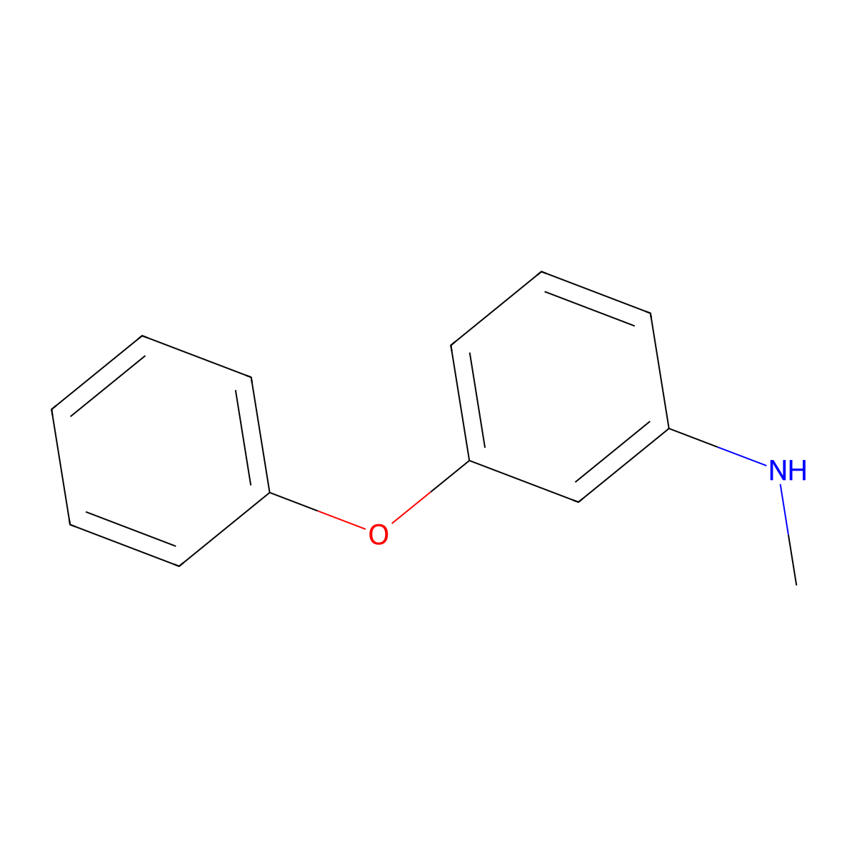 N-methyl-3-phenoxyaniline molecular structure, CAS 13024-17-4