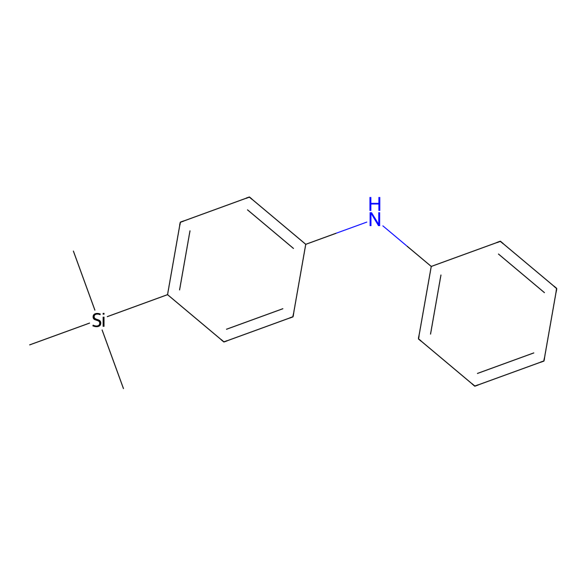 N-Phenyl-4-(trimethylsilyl)aniline molecular structure, CAS 13024-18-5