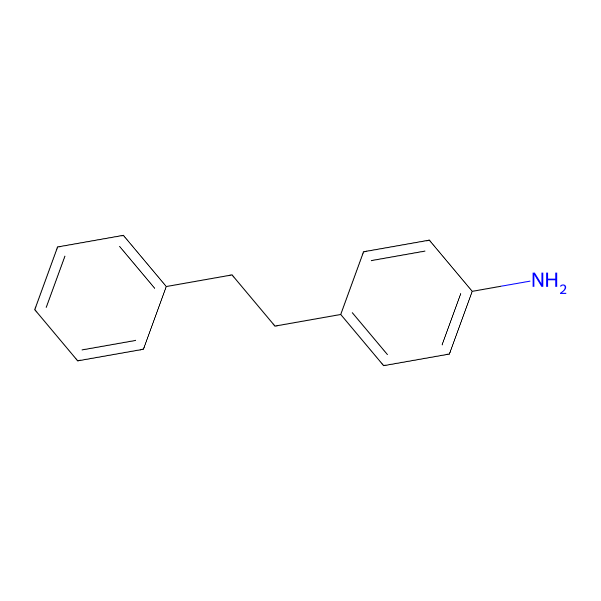 4-(2-Phenylethyl)aniline molecular structure, CAS 13024-49-2