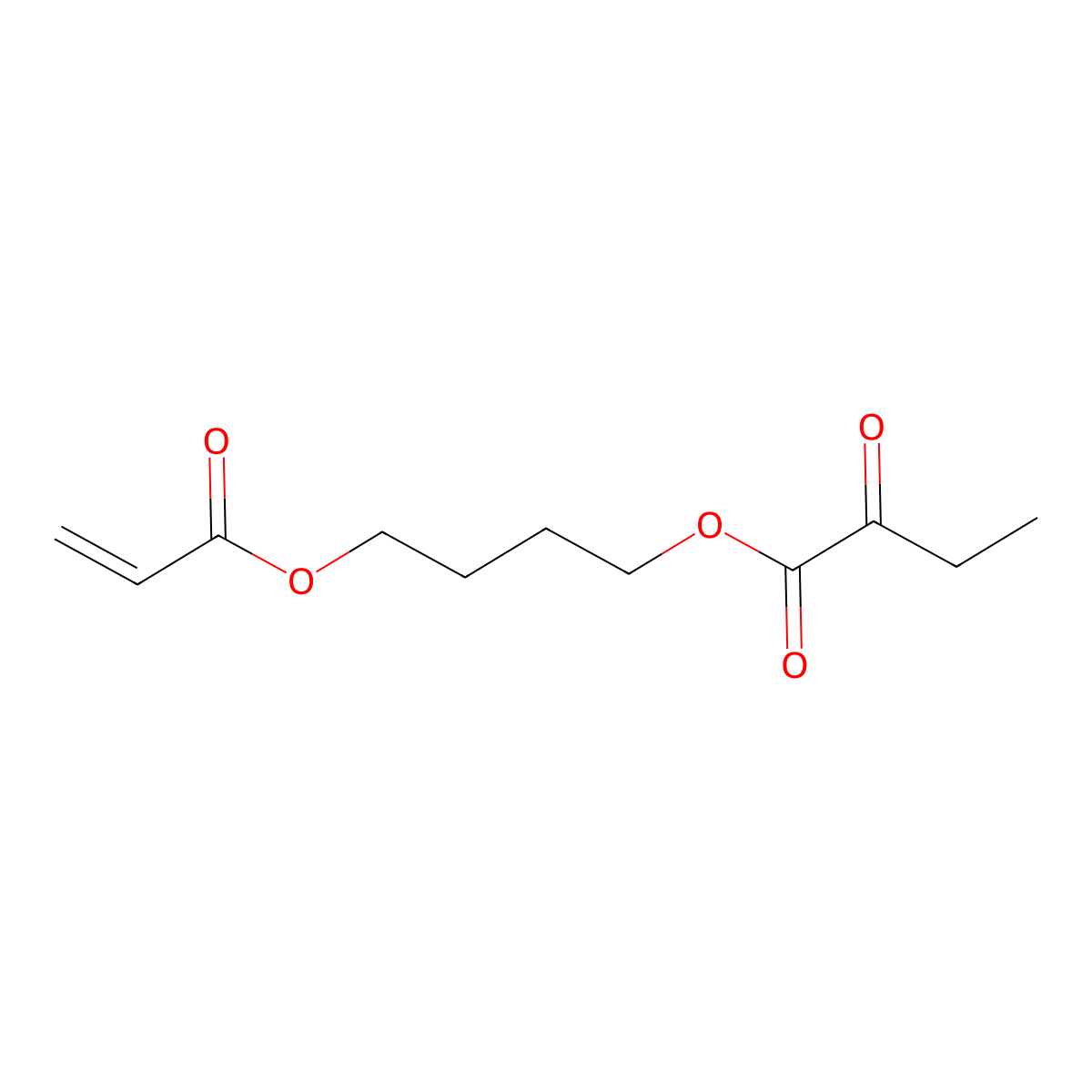 4-((1-Oxoallyl)oxy)butyl acetoacetate molecular structure, CAS 13025-07-5