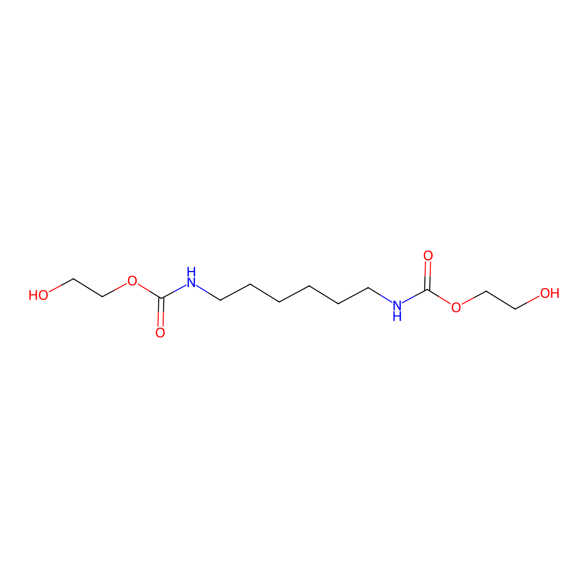 1,6-Bis(2-hydroxyethyloxycarbonylamino)hexane molecular structure, CAS 13027-07-1