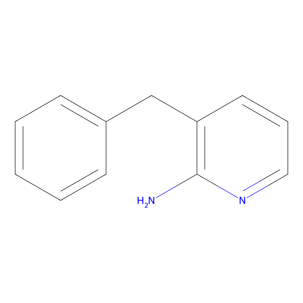3-Benzylpyridin-2-amine molecular structure, CAS 130277-16-6