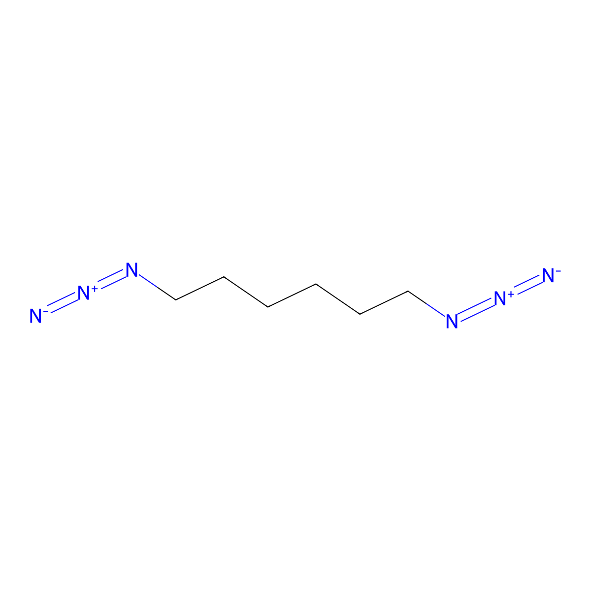 1,6-Diazidohexane molecular structure, CAS 13028-54-1
