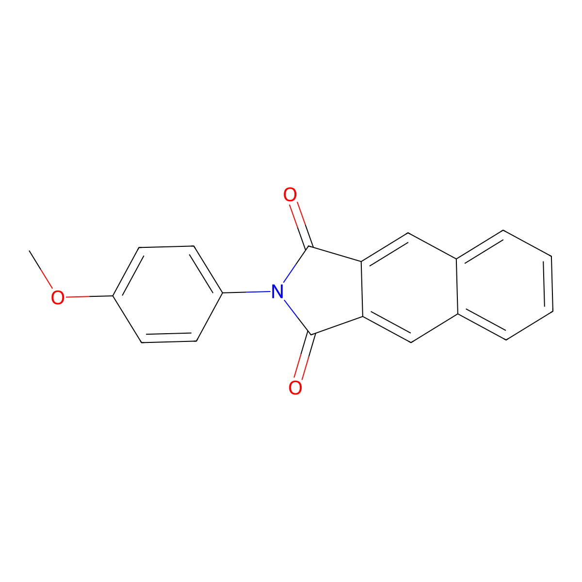 2-(4-methoxyphenyl)-1H-benzo[f]isoindole-1,3(2H)-dione molecular structure, CAS 130284-81-0