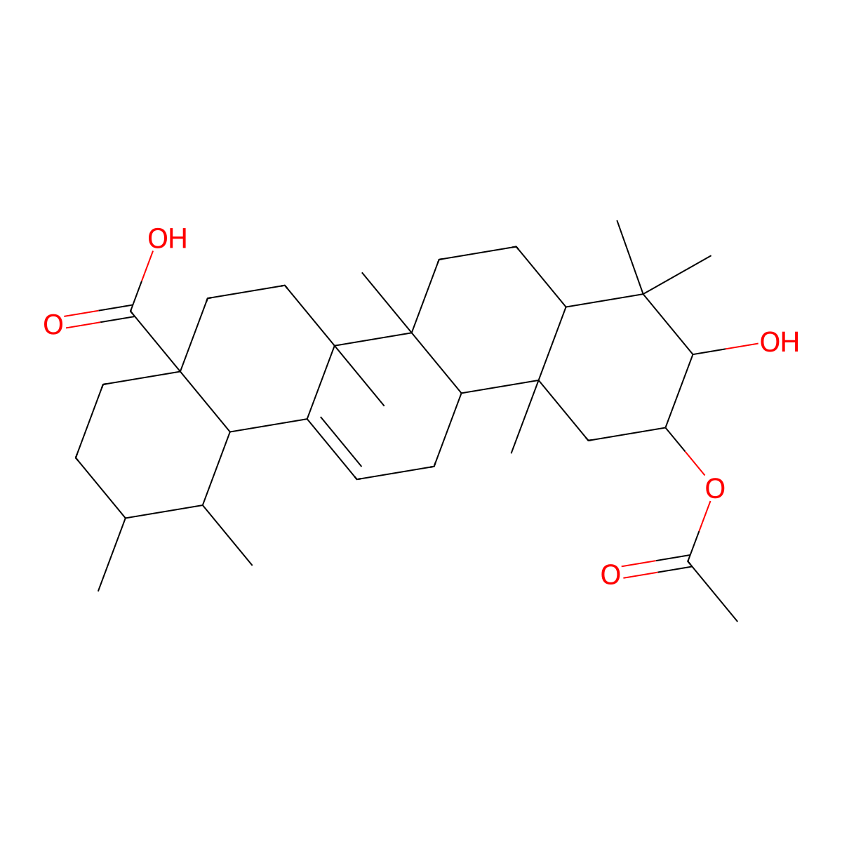 Cecropic acid molecular structure, CAS 130289-37-1