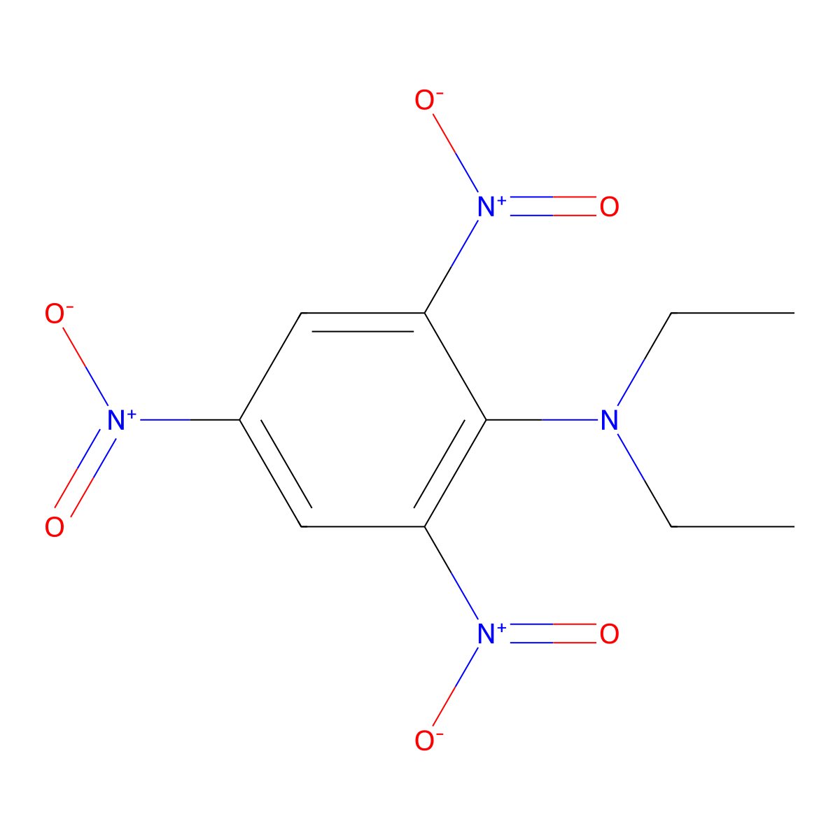 Benzenamine, N,N-diethyl-2,4,6-trinitro- molecular structure, CAS 13029-07-7