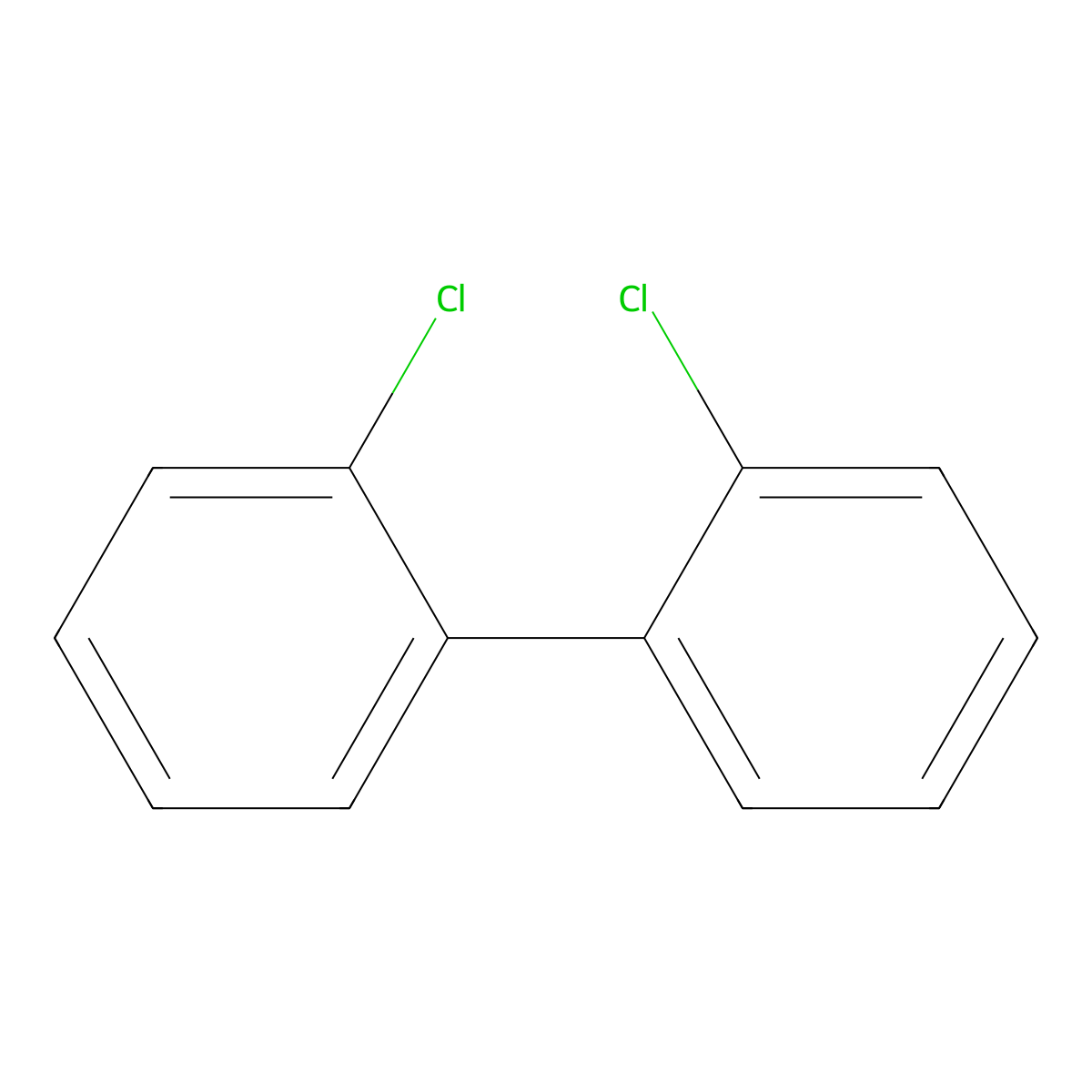 2,2'-Dichlorobiphenyl molecular structure, CAS 13029-08-8