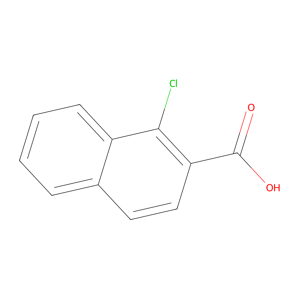 1-Chloronaphthalene-2-carboxylic acid molecular structure, CAS 13029-23-7