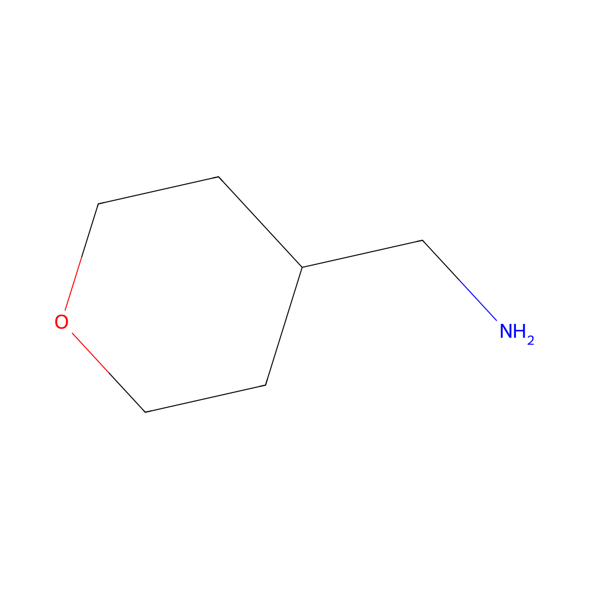 4-Aminomethyltetrahydropyran molecular structure, CAS 130290-79-8