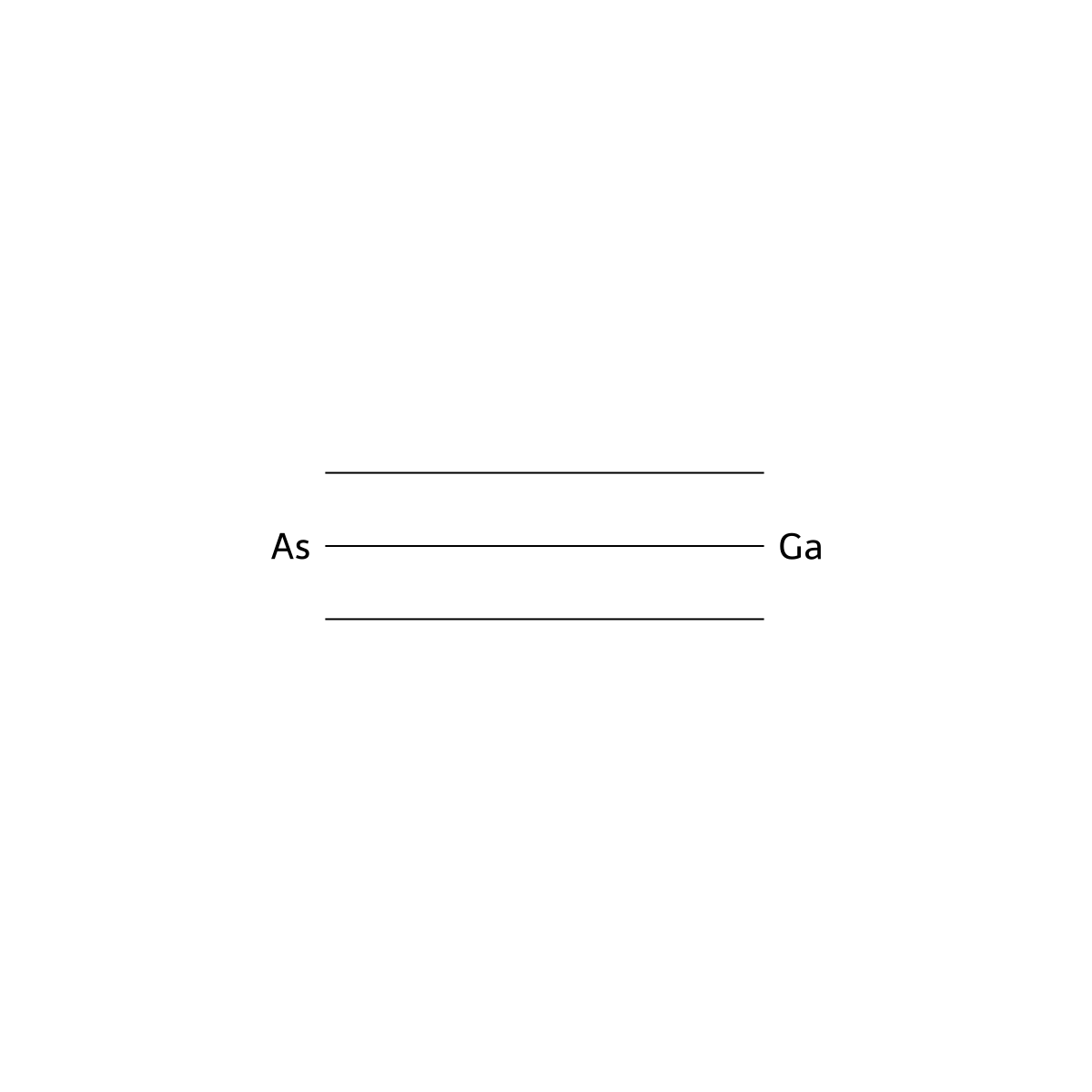 Gallium arsenide molecular structure, CAS 1303-00-0