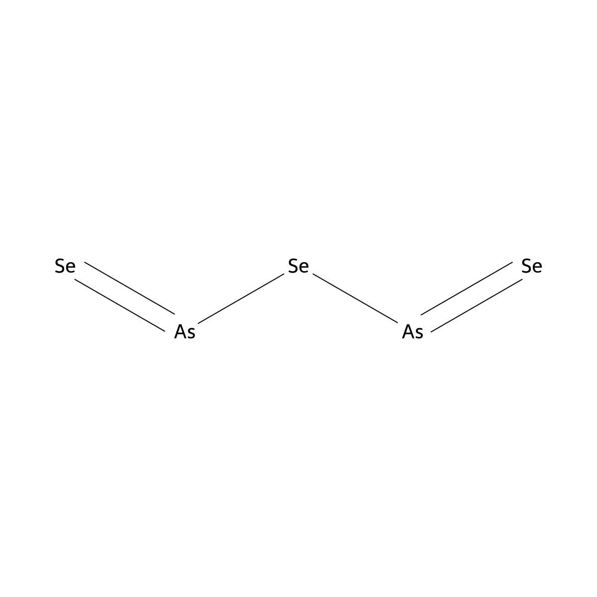 Arsenic triselenide molecular structure, CAS 1303-36-2