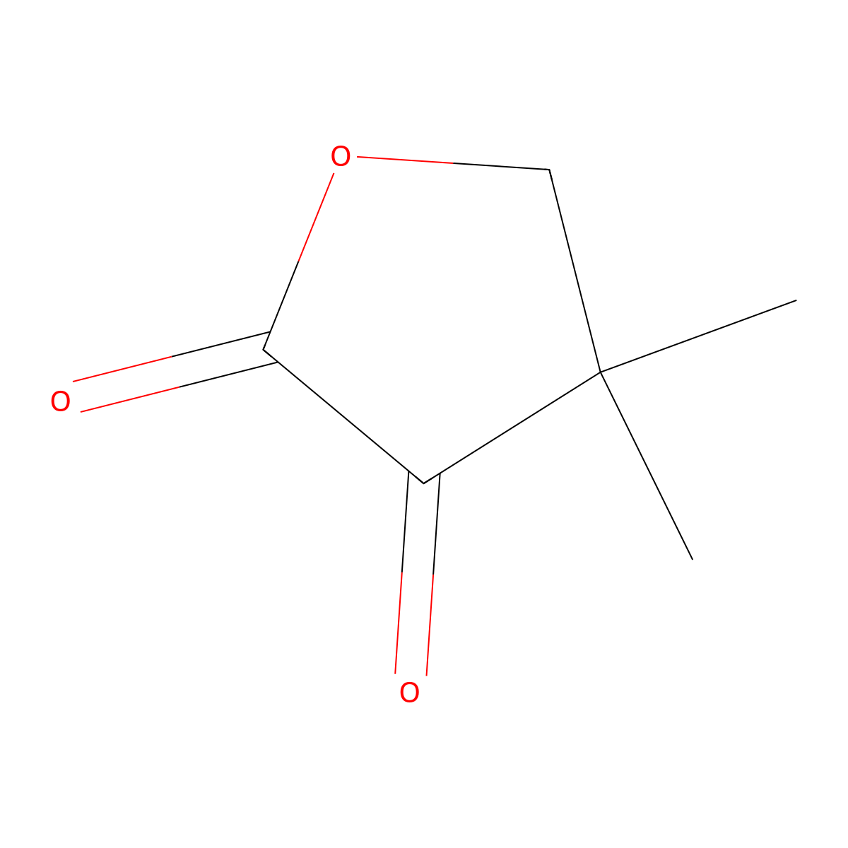 Keto-pantoyllactone molecular structure, CAS 13031-04-4