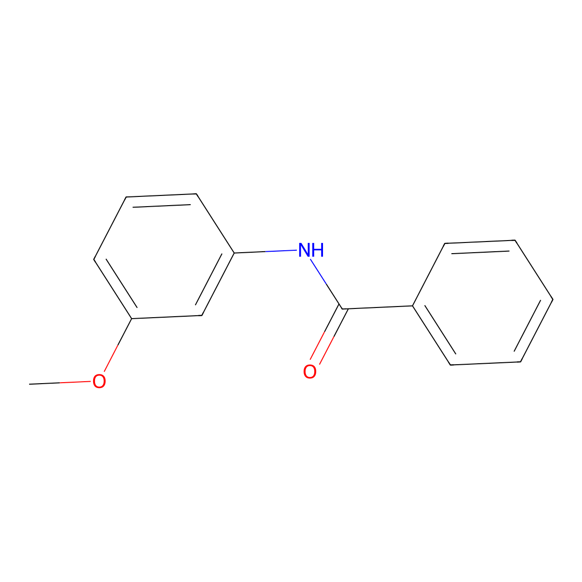 N-(3-Methoxyphenyl)benzoic acid amide molecular structure, CAS 13031-49-7
