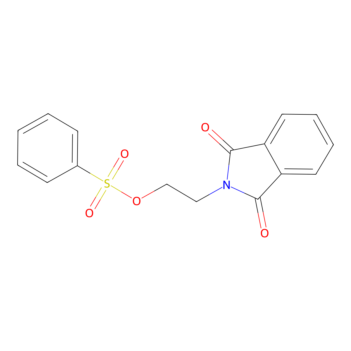 2-(1,3-Dioxoisoindolin-2-yl)ethyl benzenesulfonate molecular structure, CAS 13031-58-8