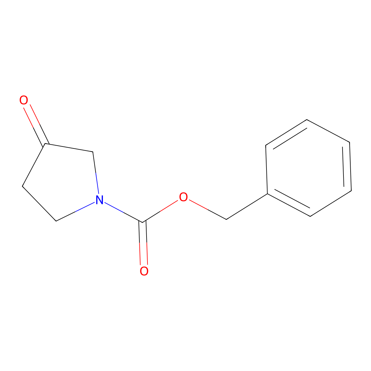 1-N-Cbz-3-pyrrolidinone molecular structure, CAS 130312-02-6