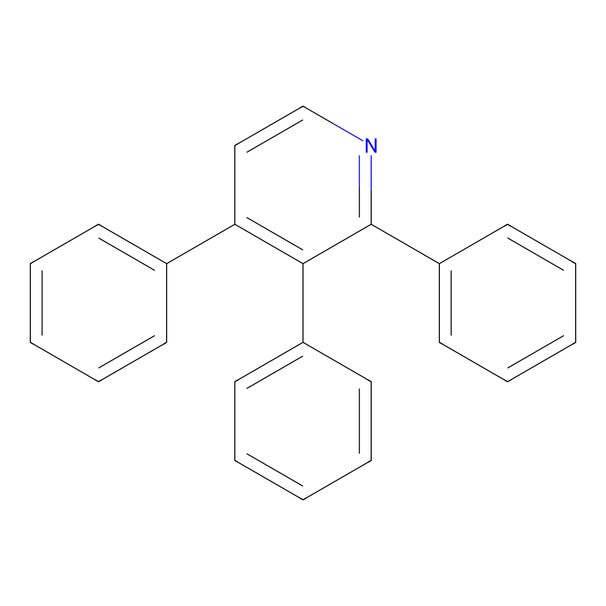 2,3,4-Triphenylpyridine molecular structure, CAS 130318-01-3