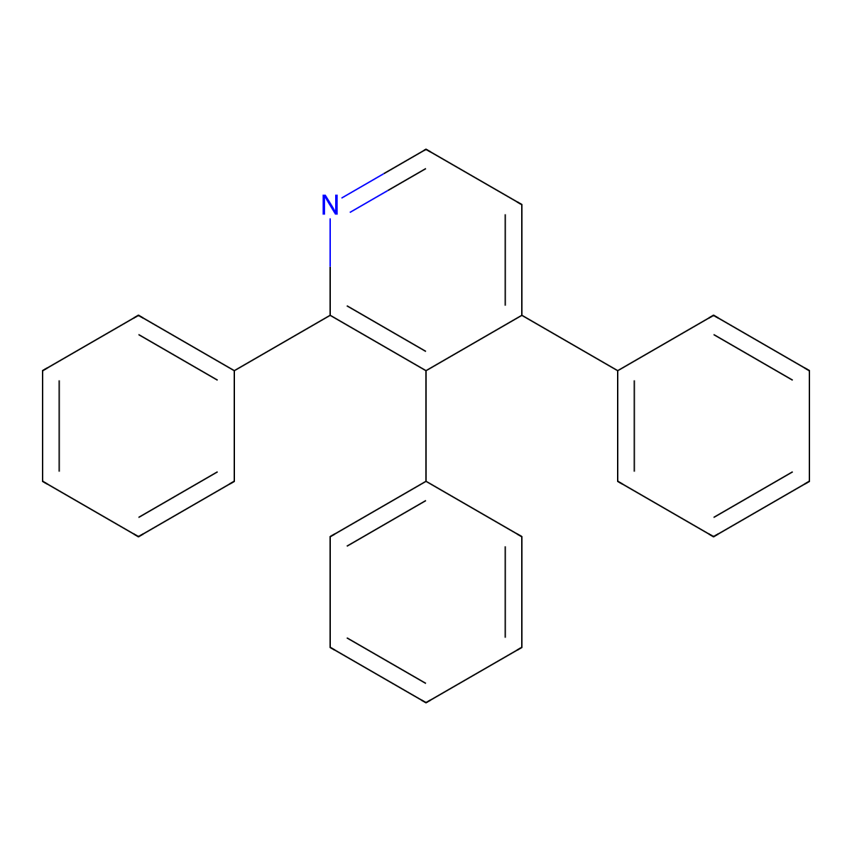 2,3,4-Triphenylpyridine molecular structure, CAS 130318-01-3