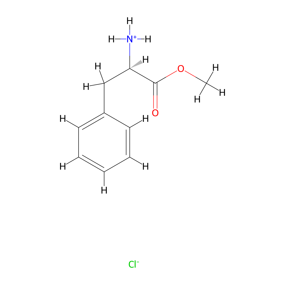 D-PheC1Cl molecular structure, CAS 13033-84-6