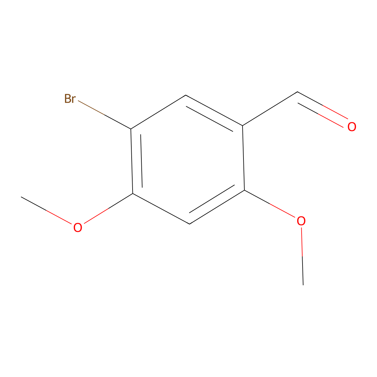 5-Bromo-2,4-dimethoxybenzaldehyde molecular structure, CAS 130333-46-9