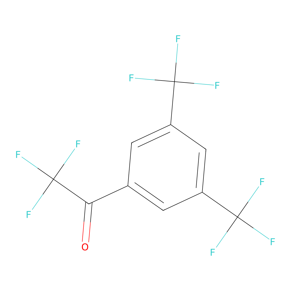 1-(3,5-Bis(trifluoromethyl)phenyl)-2,2,2-trifluoroethanone molecular structure, CAS 130336-17-3
