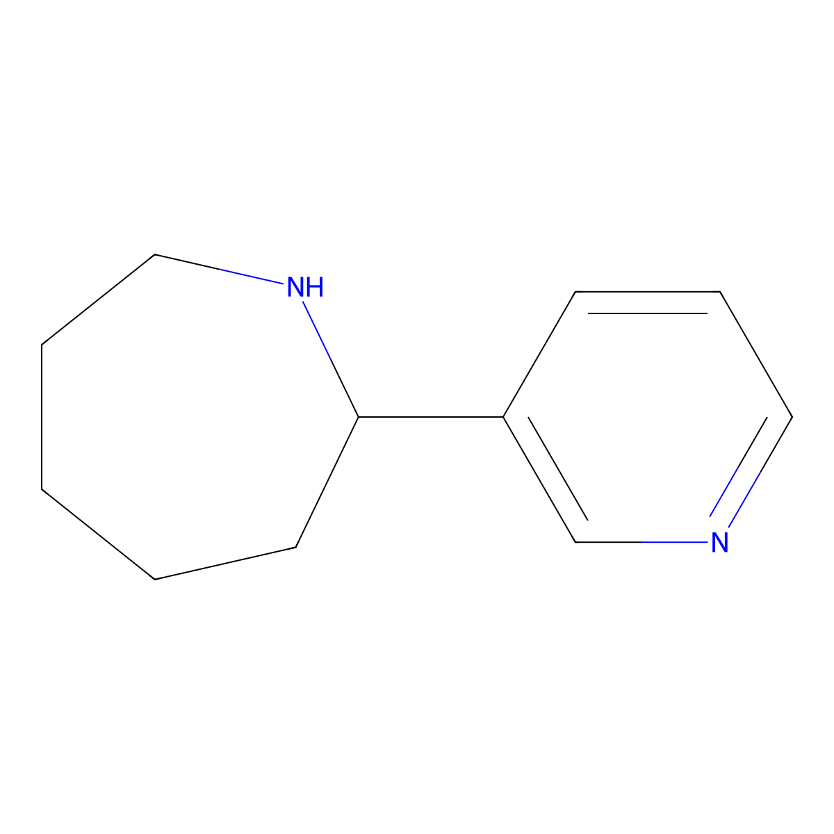 2-(Pyridin-3-yl)azepane molecular structure, CAS 130342-99-3