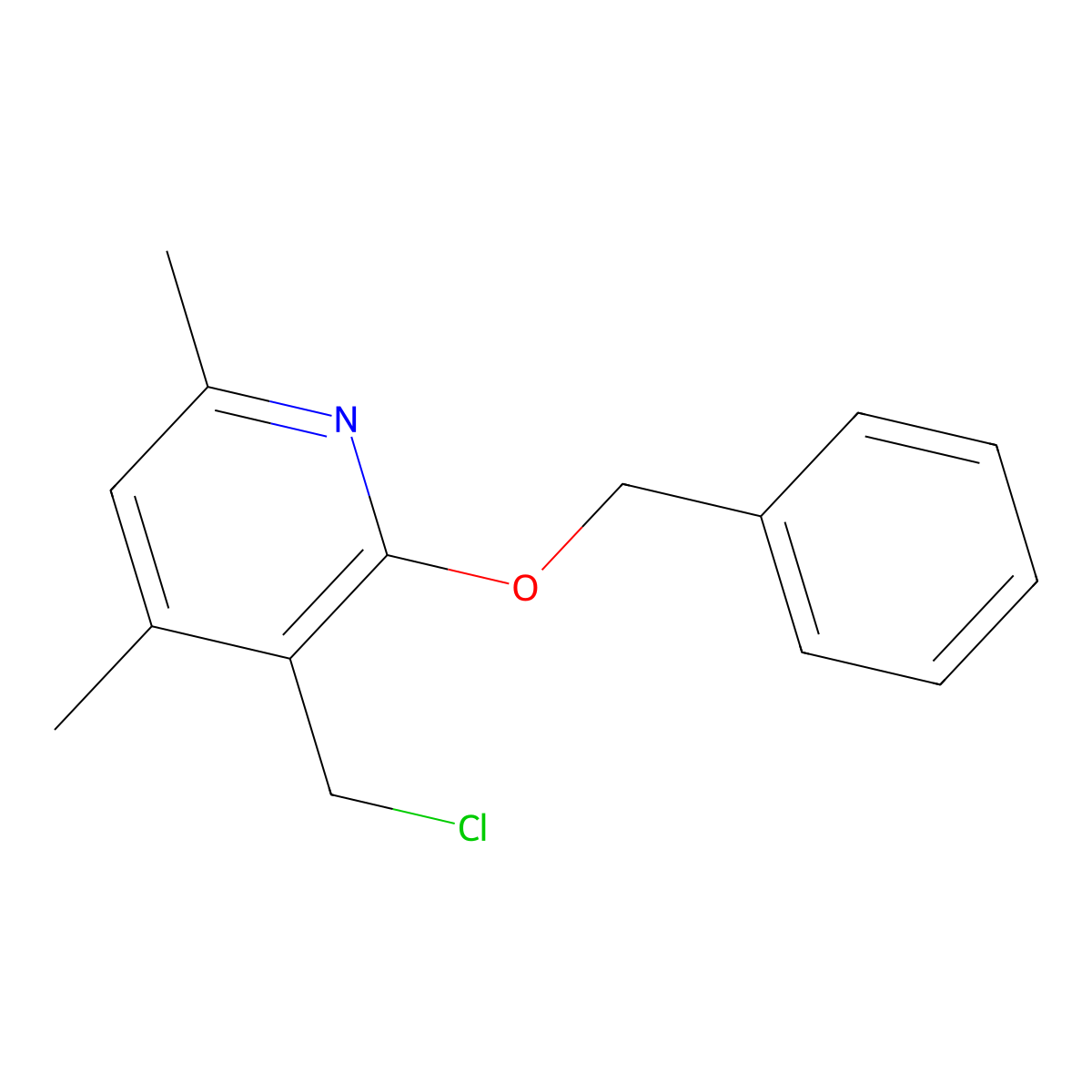2-(Benzyloxy)-3-(chloromethyl)-4,6-dimethylpyridine molecular structure, CAS 1303445-99-9