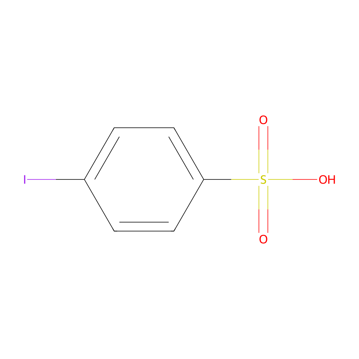 4-iodobenzenesulfonic Acid molecular structure, CAS 13035-63-7
