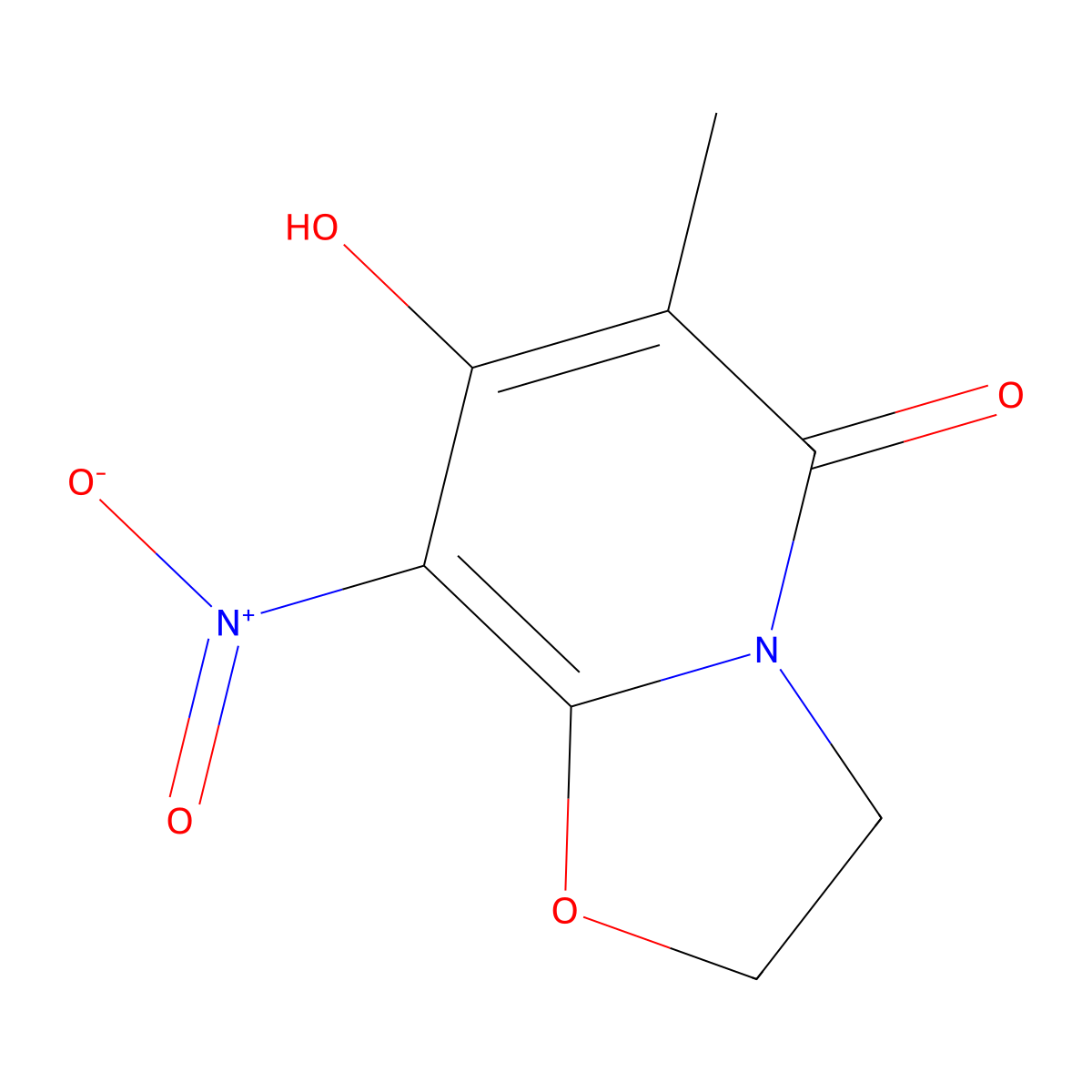 7-Hydroxy-6-methyl-8-nitro-2H-oxazolo[3,2-A]pyridin-5(3H)-one molecular structure, CAS 1303510-26-0