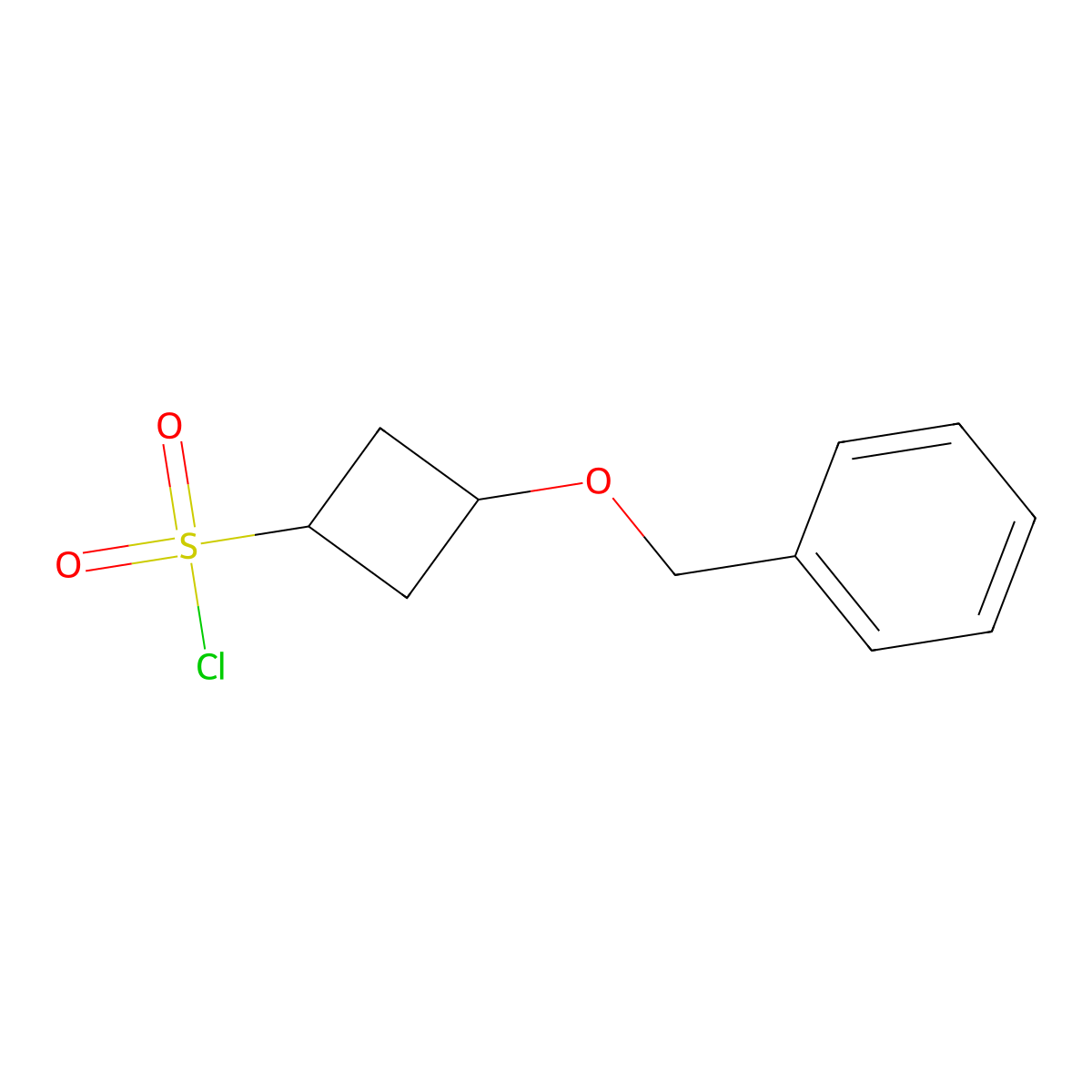 3-(Benzyloxy)cyclobutane-1-sulfonyl chloride molecular structure, CAS 1303510-64-6